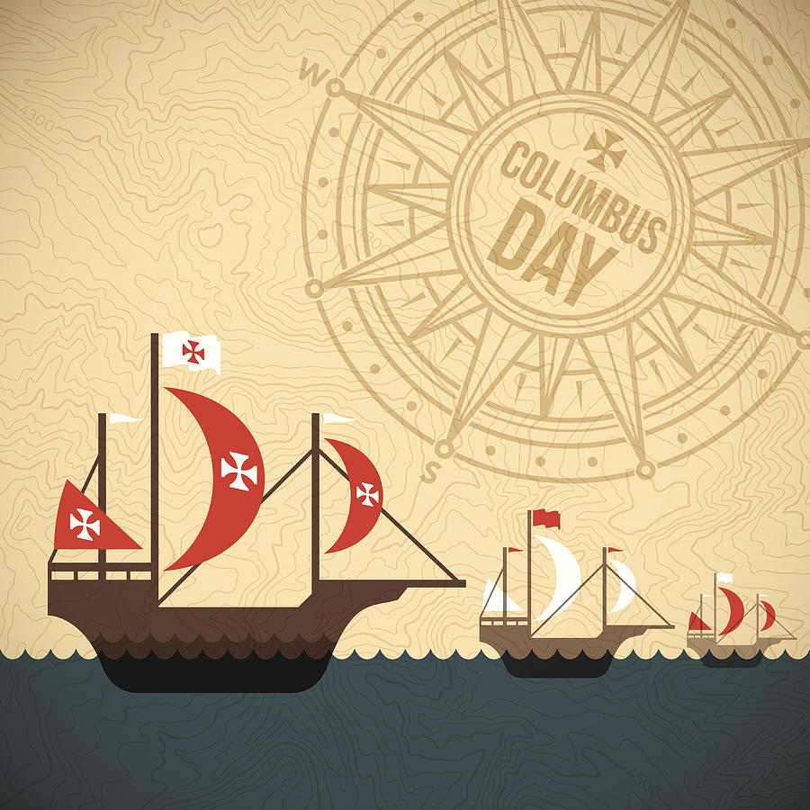 Christopher Columbus Day Drawing by Filo