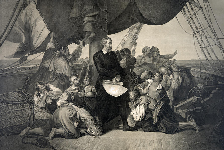 Christopher Columbus Discovering America Drawing by Keith Lance