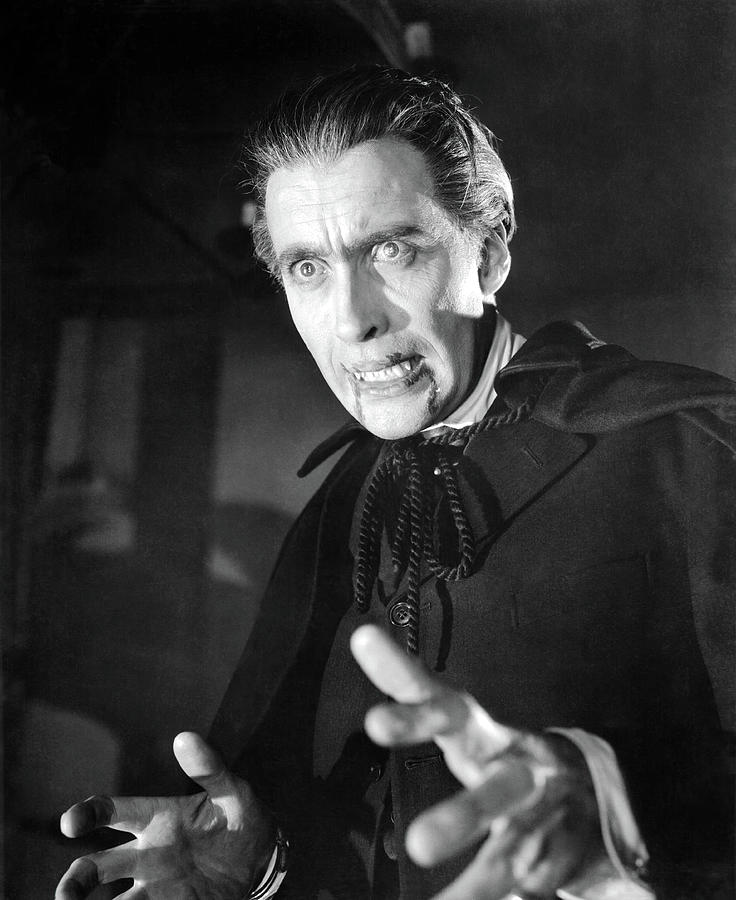 CHRISTOPHER LEE in DRACULA -1958-, directed by TERENCE FISHER ...