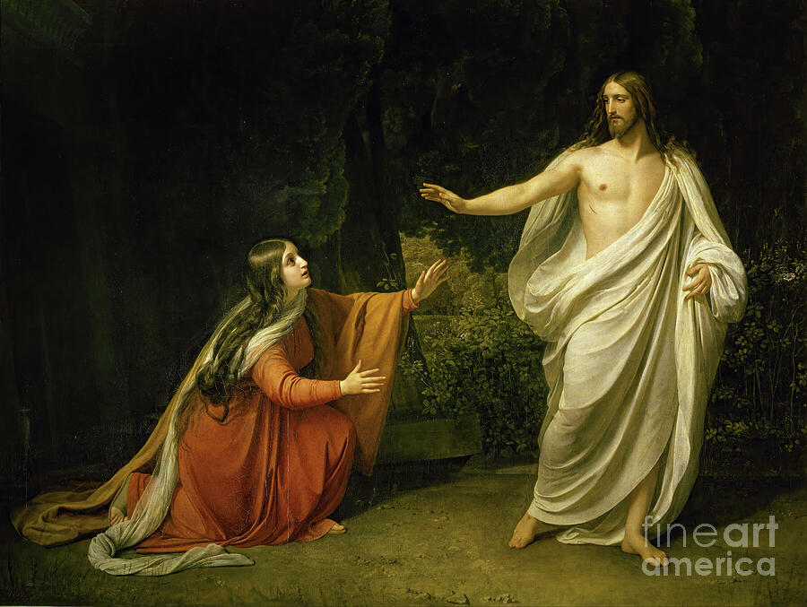 Jesus Christ Painting - Christs Appearance To Mary Magdelene by Alexander Ivanov by Tina LeCour