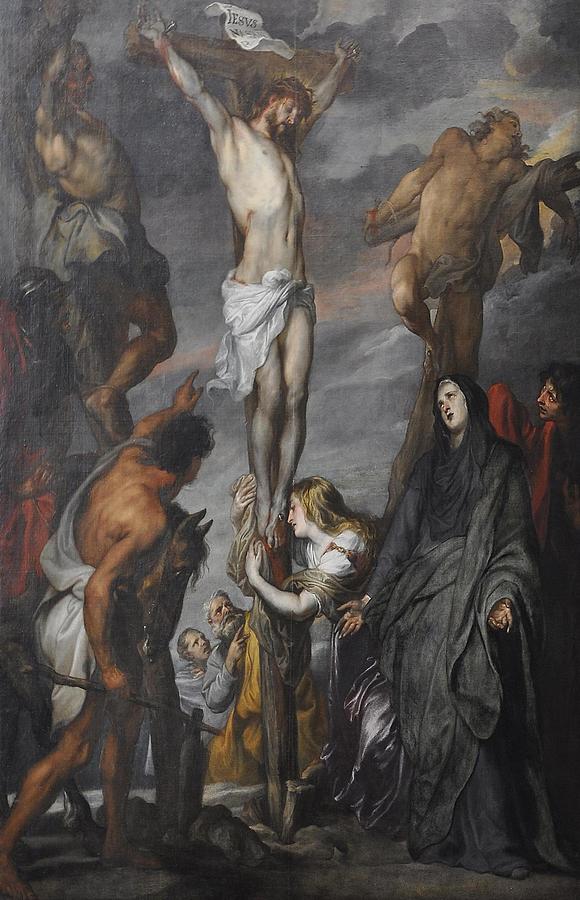 Christus Aan Het Kruis Christ's Death On The Cross At Gogotha Painting 