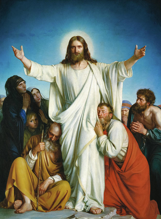 Jesus Christ Painting - Christus Consolator, 1875 by Carl Bloch