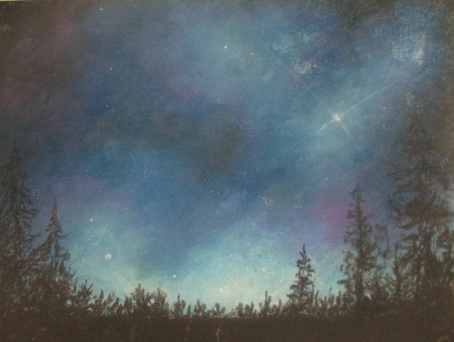 Chromatic Cosmos  Pastel by Jen Shearer