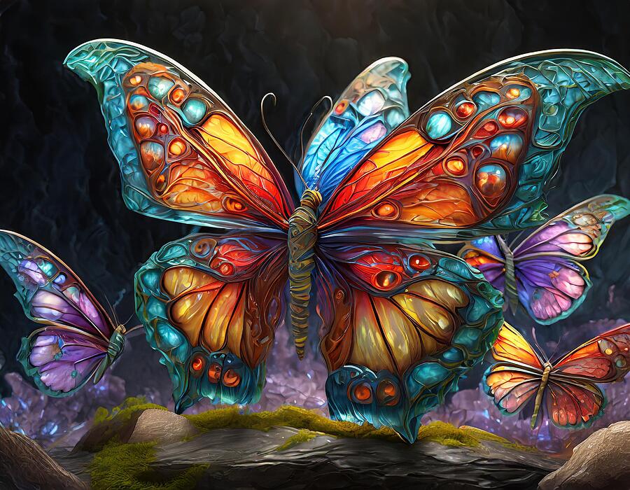 Chromatic Flutter Digital Art by Susan Rydberg
