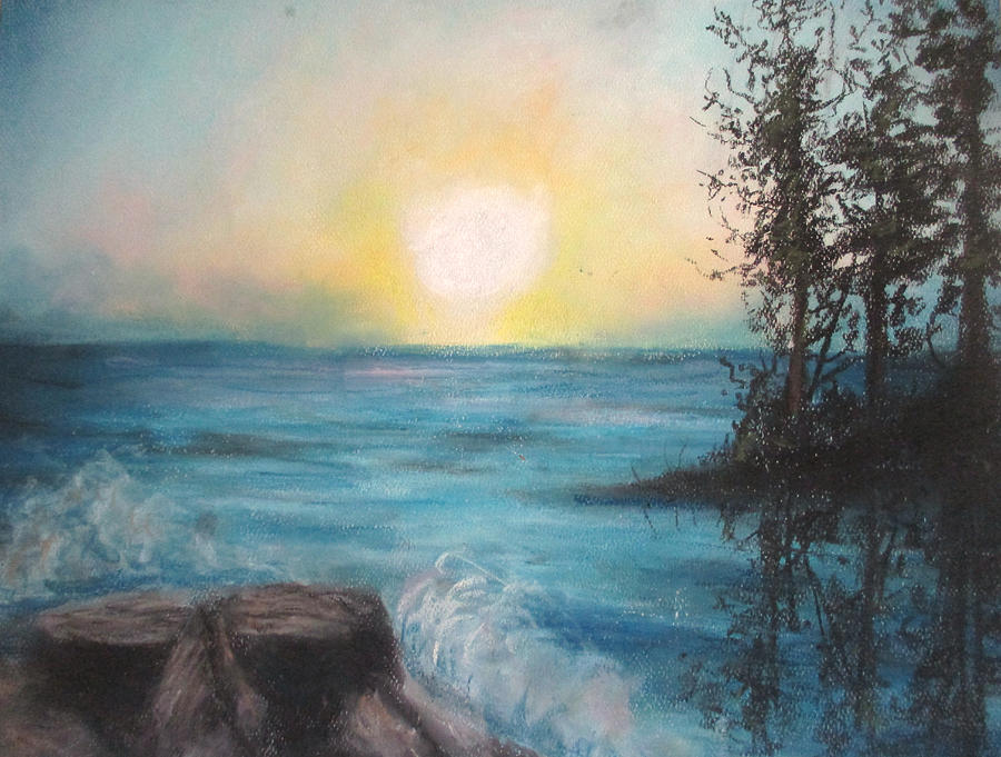 Chromatic Sea Painting by Jen Shearer
