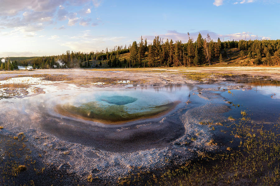 Chromatic Spring - Yellowstone Photograph by Alex Mironyuk