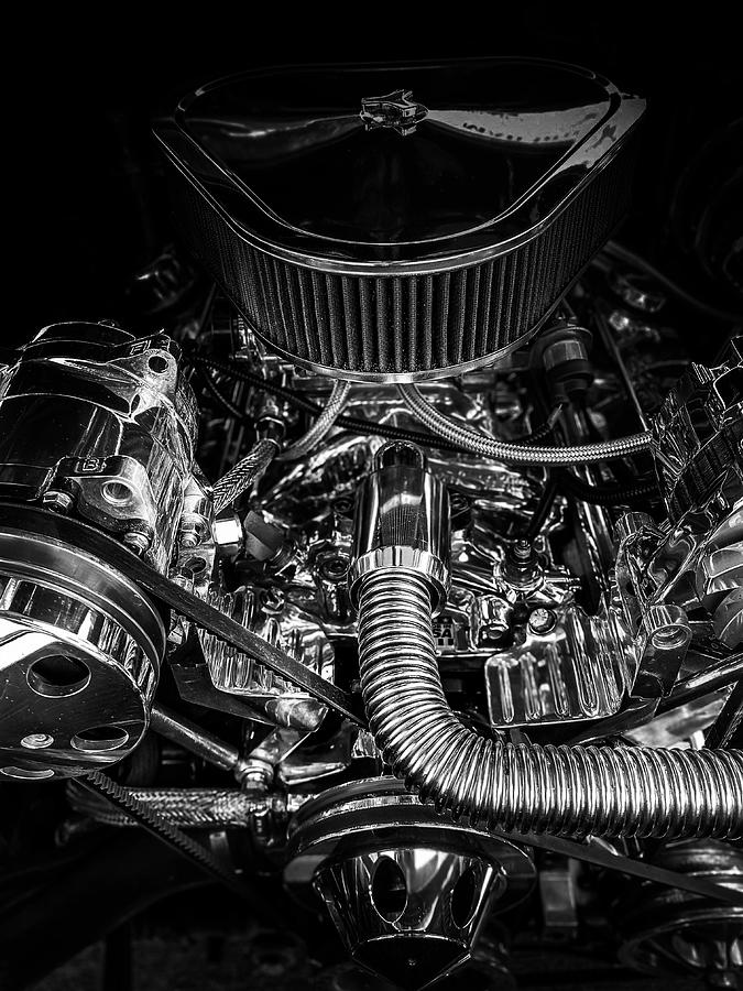 Chrome engine Photograph by Daryl Wells - Pixels