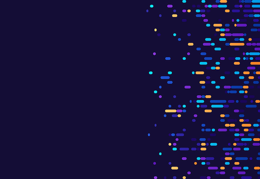 Chromosome DNA Data Abstract Background Drawing by Filo
