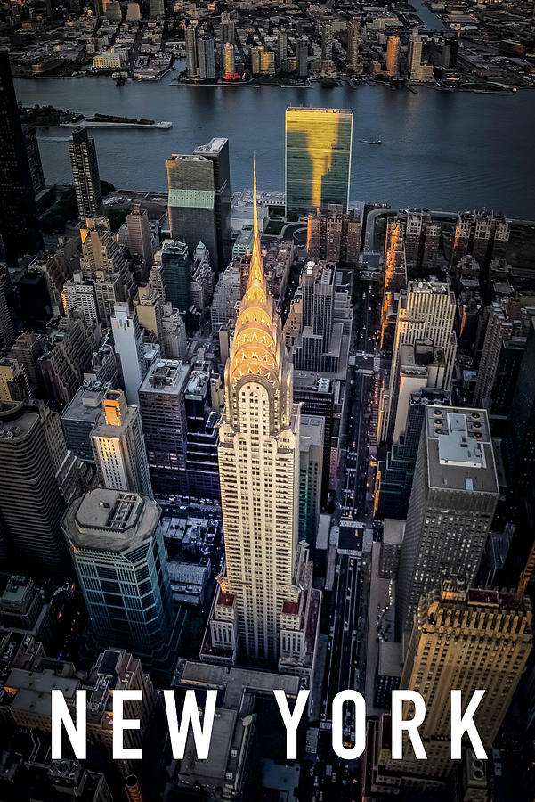 Chrysler Building Aerial V5A Photograph by Michelle Saraswati - Pixels