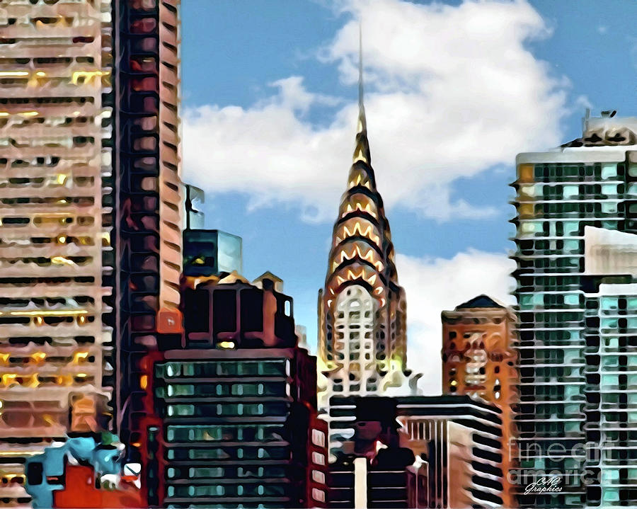 Chrysler Building Digital Art by CAC Graphics