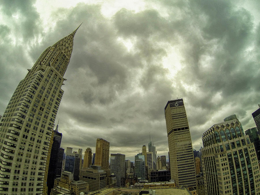 Chrysler Building GoPro Perspective - New York City - New York Photograph by Bruce Friedman