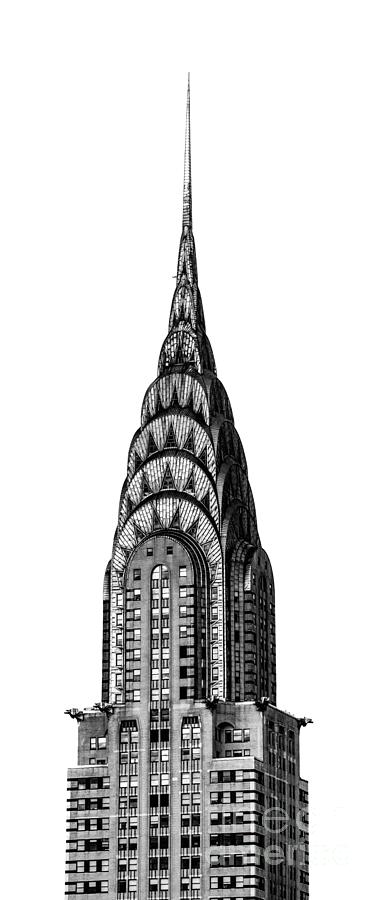Chrysler Building In Black And White Photograph