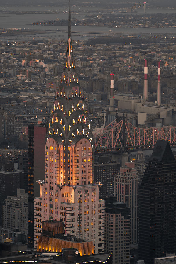 Chrysler Building in the evening. Photograph by Merten Snijders
