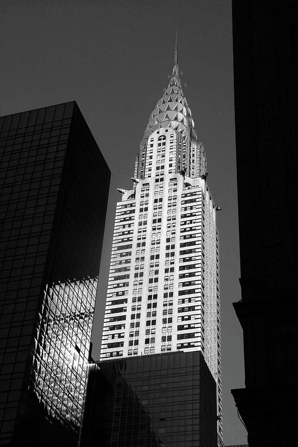 Chrysler Building - New York, N.Y. BW Photograph by Richard Krebs