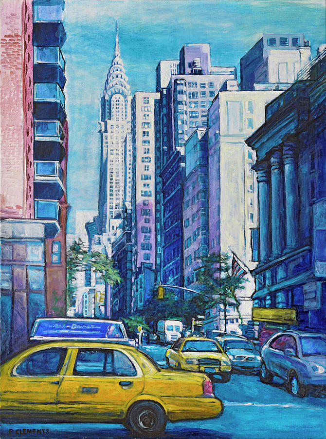 Chrysler building New York Painting by Patricia Clements - Pixels