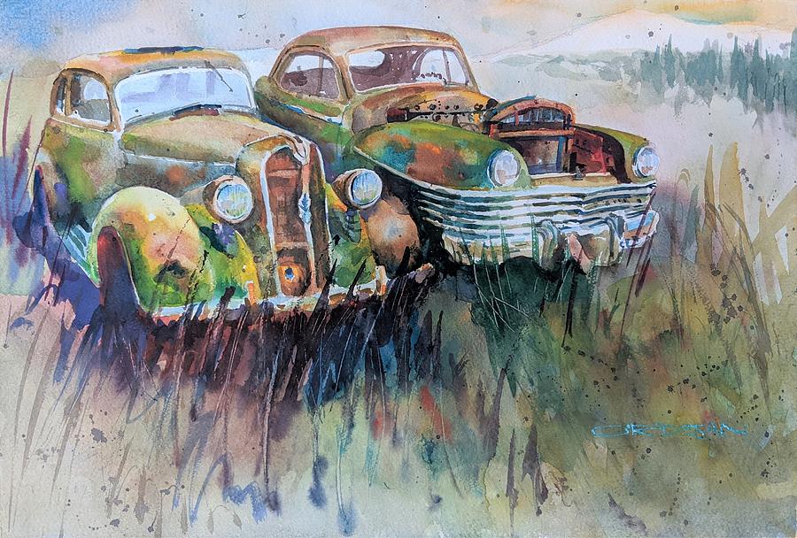 Chrysler Relics Painting by Jackson Ordean