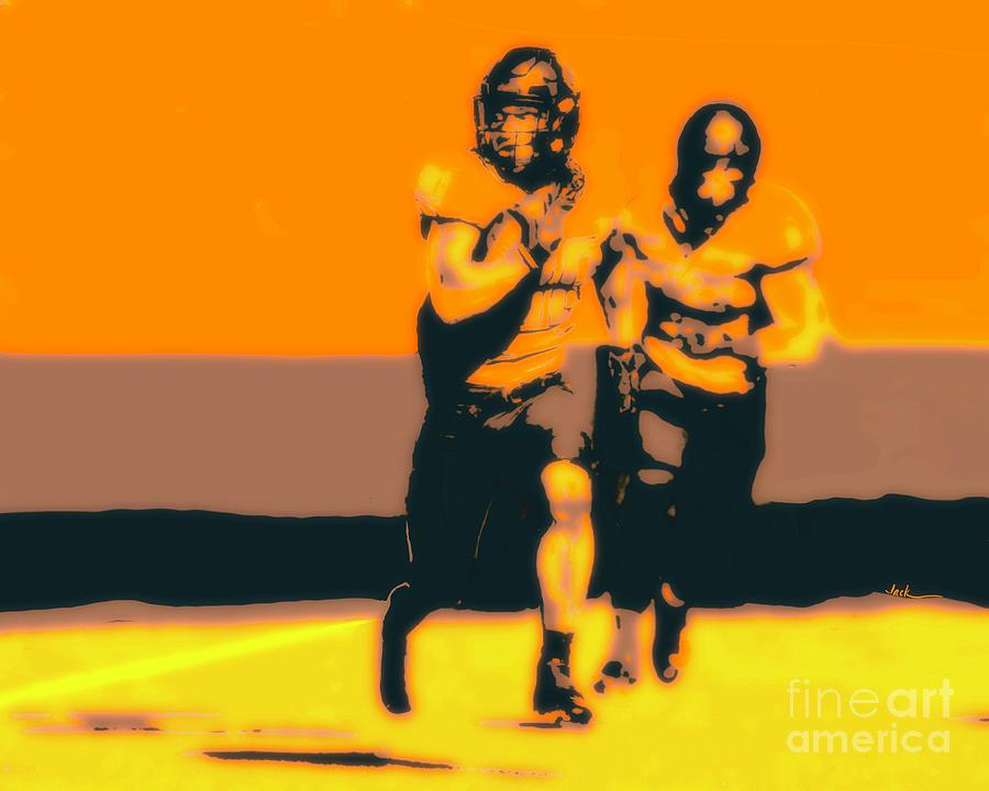 Chuba Painting - Chuba Hubbard 2020 by Jack Bunds Chuba Painting - Chuba Hubbard 2020 by Jack Bunds