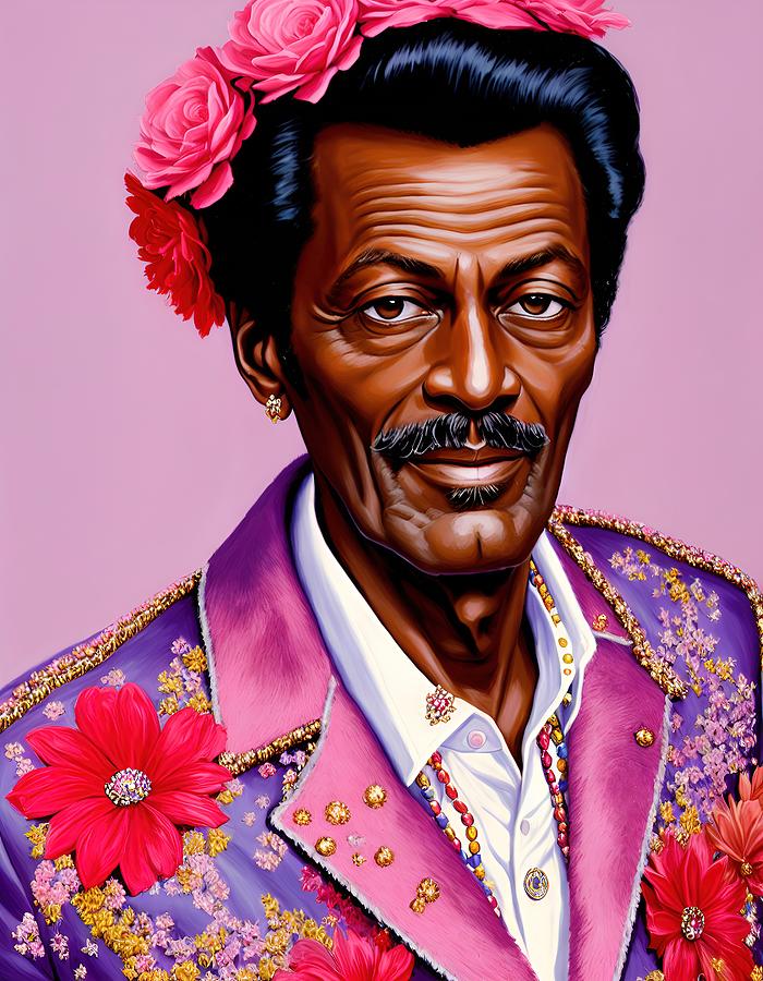 Chuck Berry, A Melodic Masterpiece Painting
