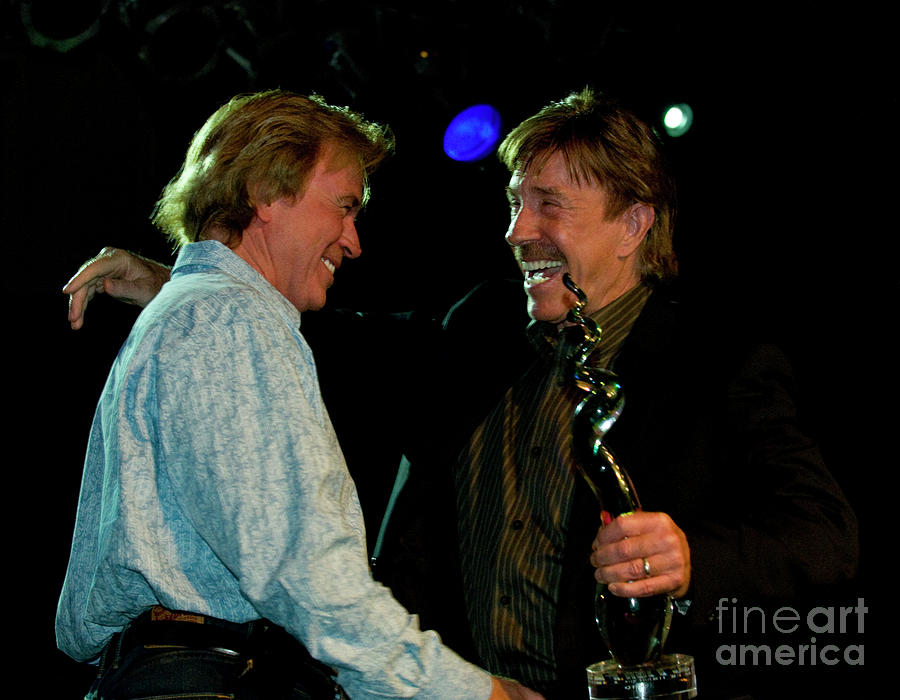 Chuck Norris Photograph - Chuck Norris and Aaron Norris at Actionfest Film Festival Awards C by David Oppenheimer