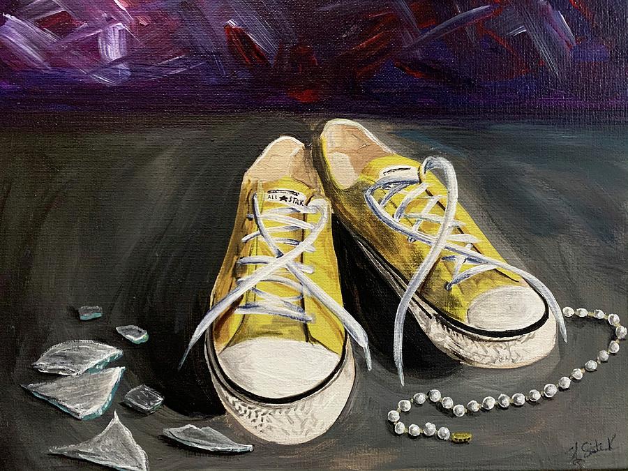 Chucks and Pearls #2 Painting by Susan L Sistrunk