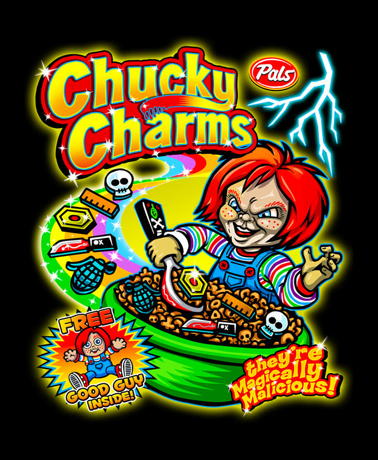 Chucky Charms Horror Cereal Parody Photograph by Robbie Hintz - Fine ...