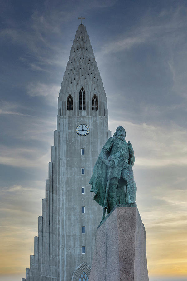 Architecture Photograph - Church and Culture - Iceland by Stephen Stookey