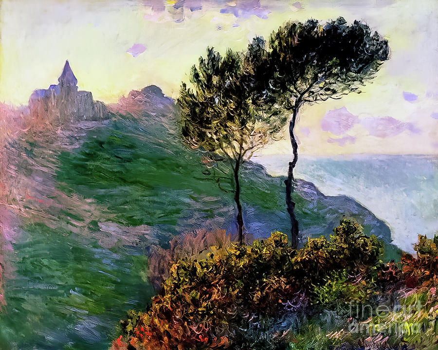 Church at Varengeville I by Claude Monet 1882 Painting by Claude Monet