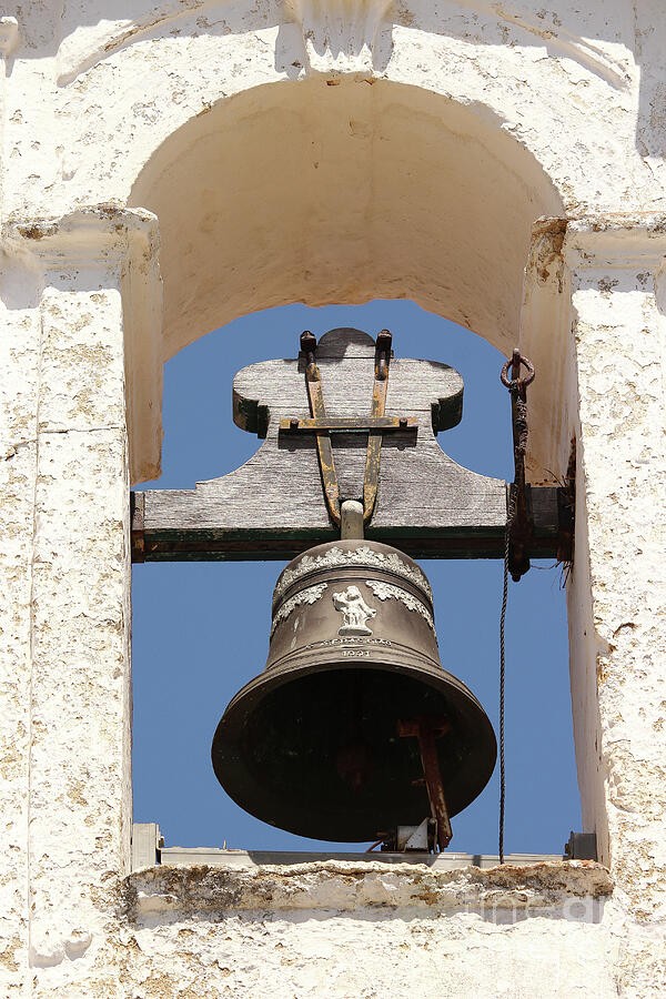 Church Bell Faro Portugal Vertical Photograph by Eddie Barron