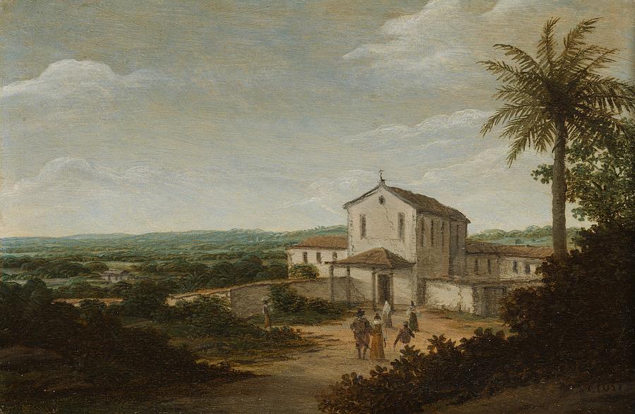 Church Building In Brazil, Frans Jansz Post, 1675 Painting