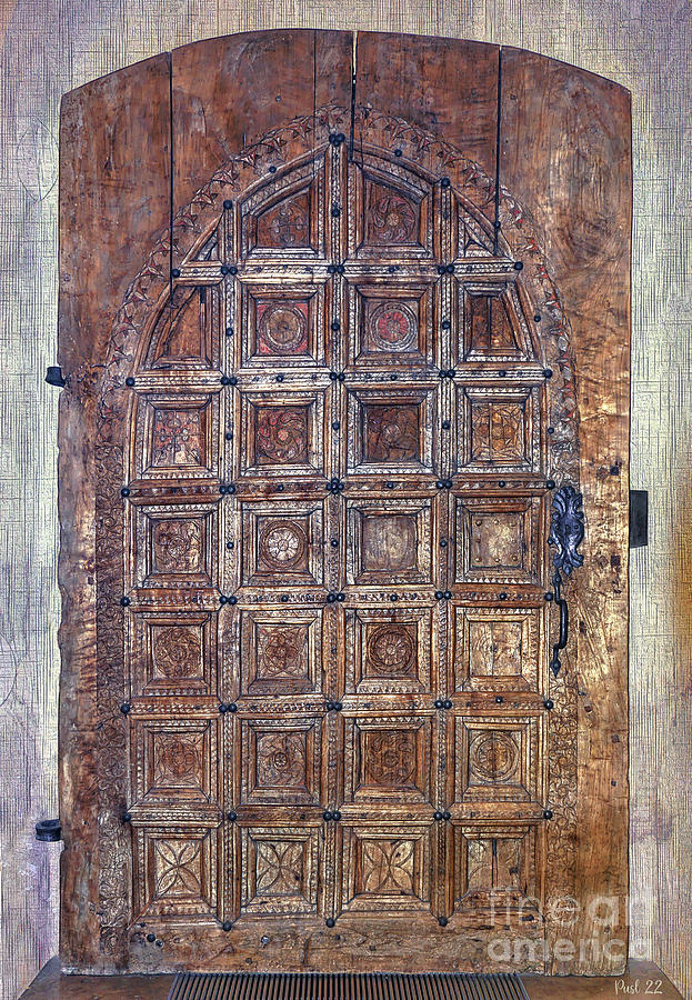 Church Door from 1450 Photograph by Jutta Maria Pusl