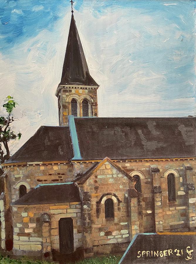 Church in Armes Painting by Gary Springer