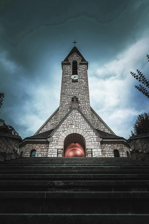 Church In Paris - Surreal Art By Ahmet Asar Digital Art
