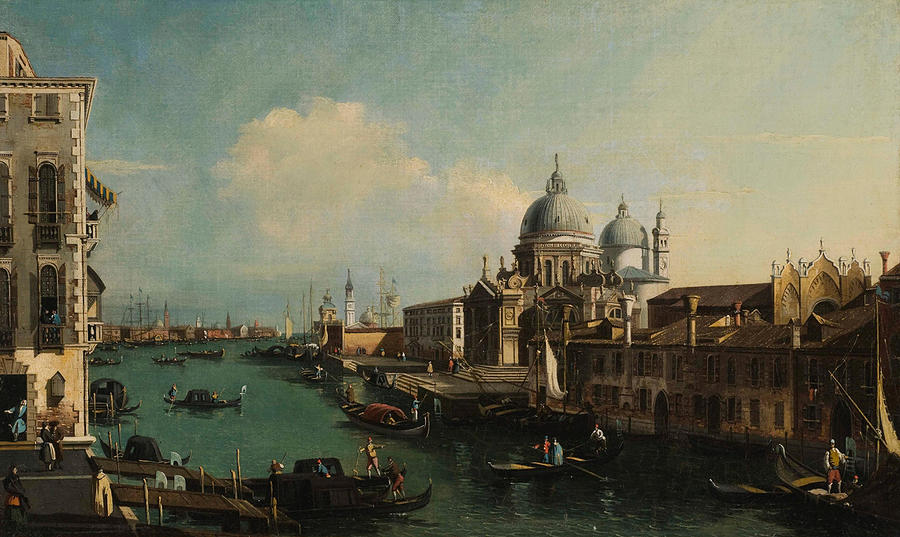Canaletto Painting - Church of La Salute  Venice  by Canaletto