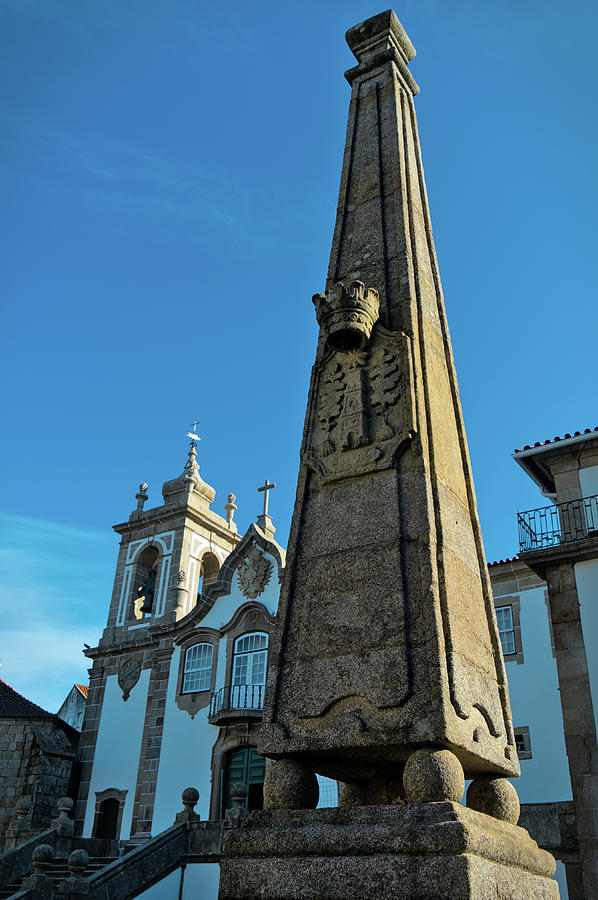 Church of Misericordia and Obelisk in Seia Photograph by Angelo DeVal
