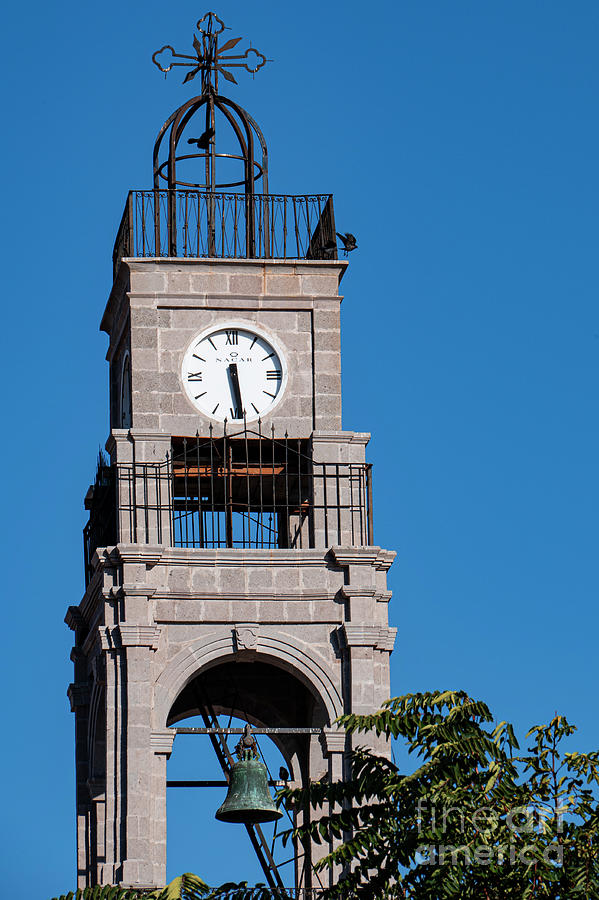 Church of Mother Mary Clock Tower Photograph by Bob Phillips