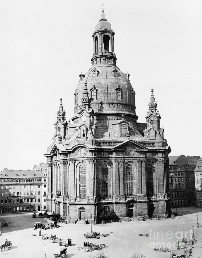 Church of Our Lady in Dresden, Saxony, Germany Photograph by Granger