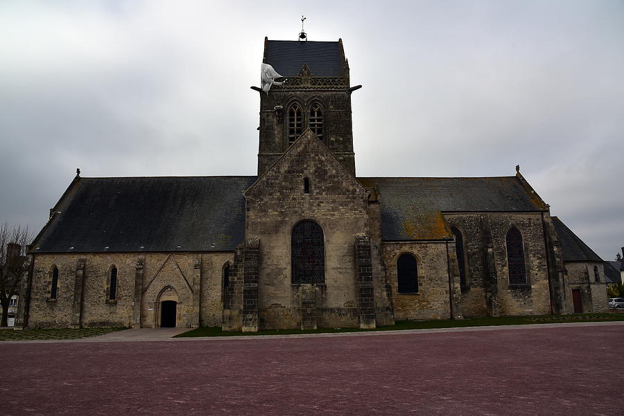 Church of sainte mere eglise city Photograph by Vincent Jary