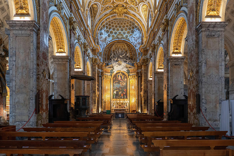 Church of St Louis of the French in Rome Photograph by Artur Bogacki