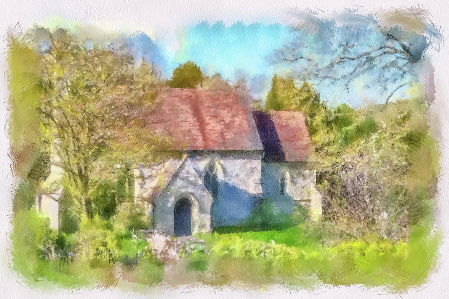 Church of St Mary,Woodlands 2 Digital Art by Roy Pedersen