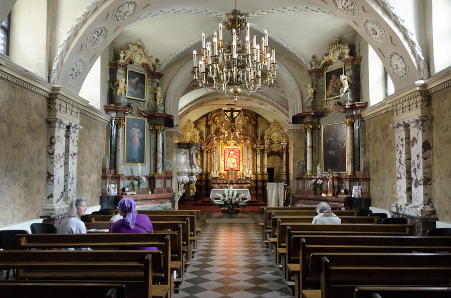 Church of the Holy Cross in Vilnius. Interior Photograph by RicardMN ...