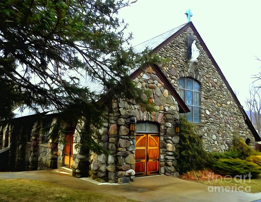 Church of the Holy Rosary Greenwood Lake  Photograph by Janine Riley