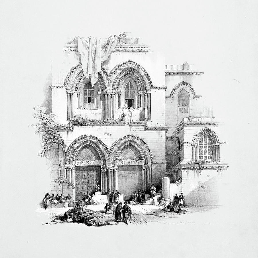 Church of the Holy Sepulchre in 1839 Photograph by Munir Alawi