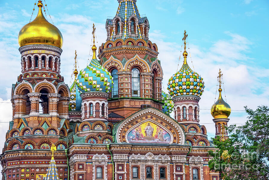 Architecture Photograph - Church of the Savior on Spilled Blood, St Petersburg by Delphimages Photo Creations