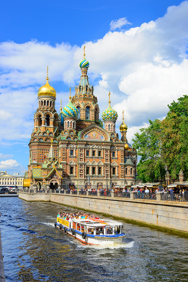 Church of the Savior on Spilled Blood, Petersburg, Russia Photograph by Syolacan