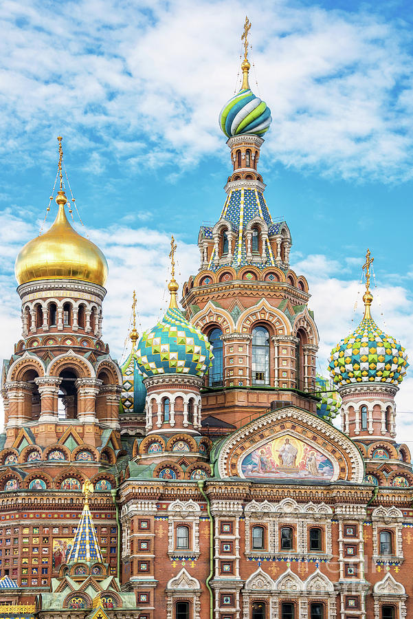 Church of the Savior on Spilled Blood, Saint Petersburg Russia Photograph by Delphimages Photo Creations