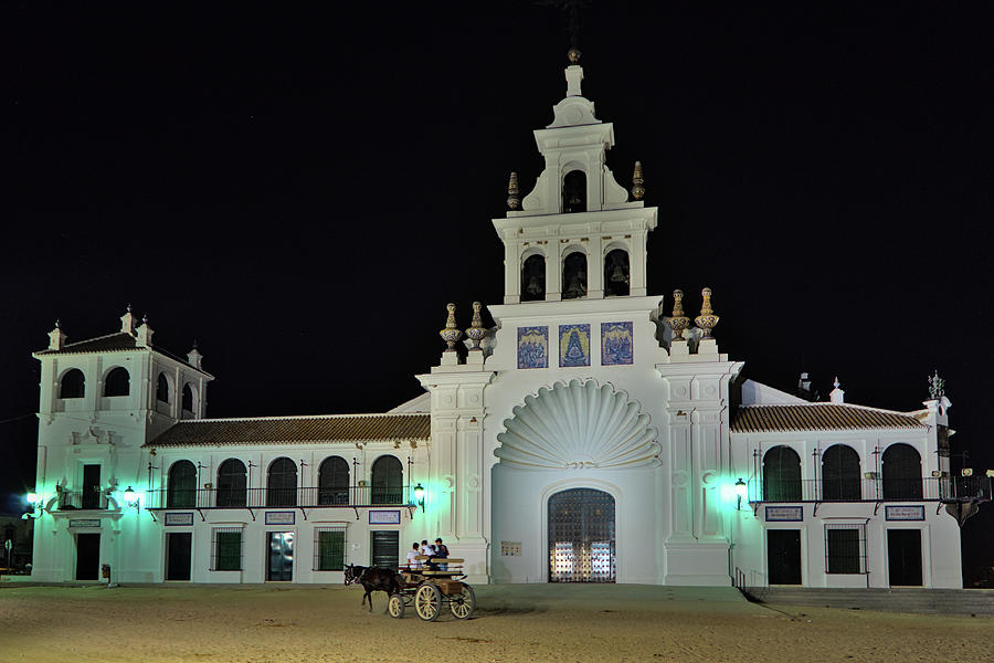 Church of the Virgen Del Rocio and Carriage. Spain Photograph by Angelo DeVal
