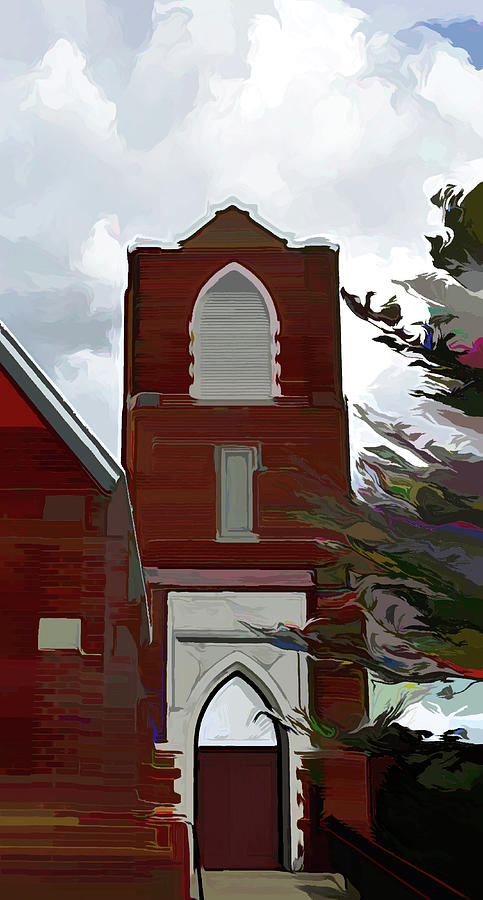 Church on the Hill in Acrylic Finish Photograph by Roberta Byram