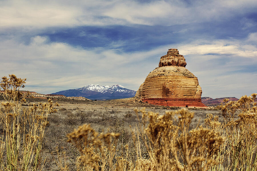 Church Rock - Large dome-shaped sandstone formation in southern Utah near Monticello Photograph by Peter Herman