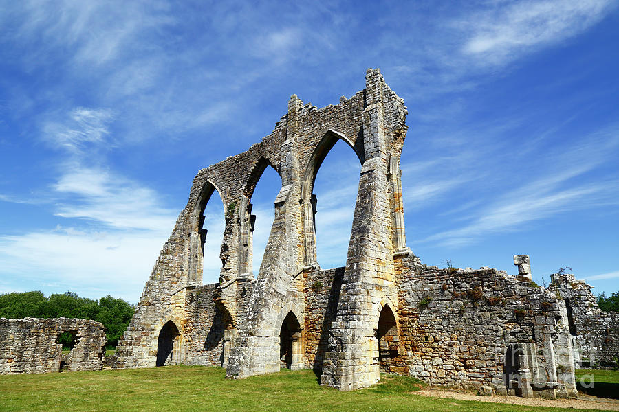 Church ruins at Bayham Abbery England Photograph by James Brunker