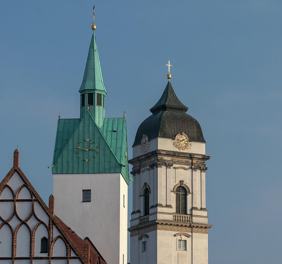 Church Spiers In Fuerstenwalde Photograph